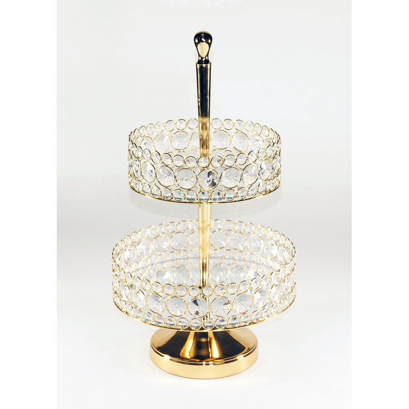 House of Hampton Ochoa Bling Mirror Basket Tiered Stand & Reviews Wayfair